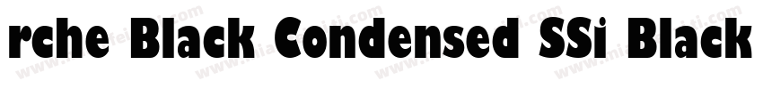rche Black Condensed SSi Black Cond字体转换